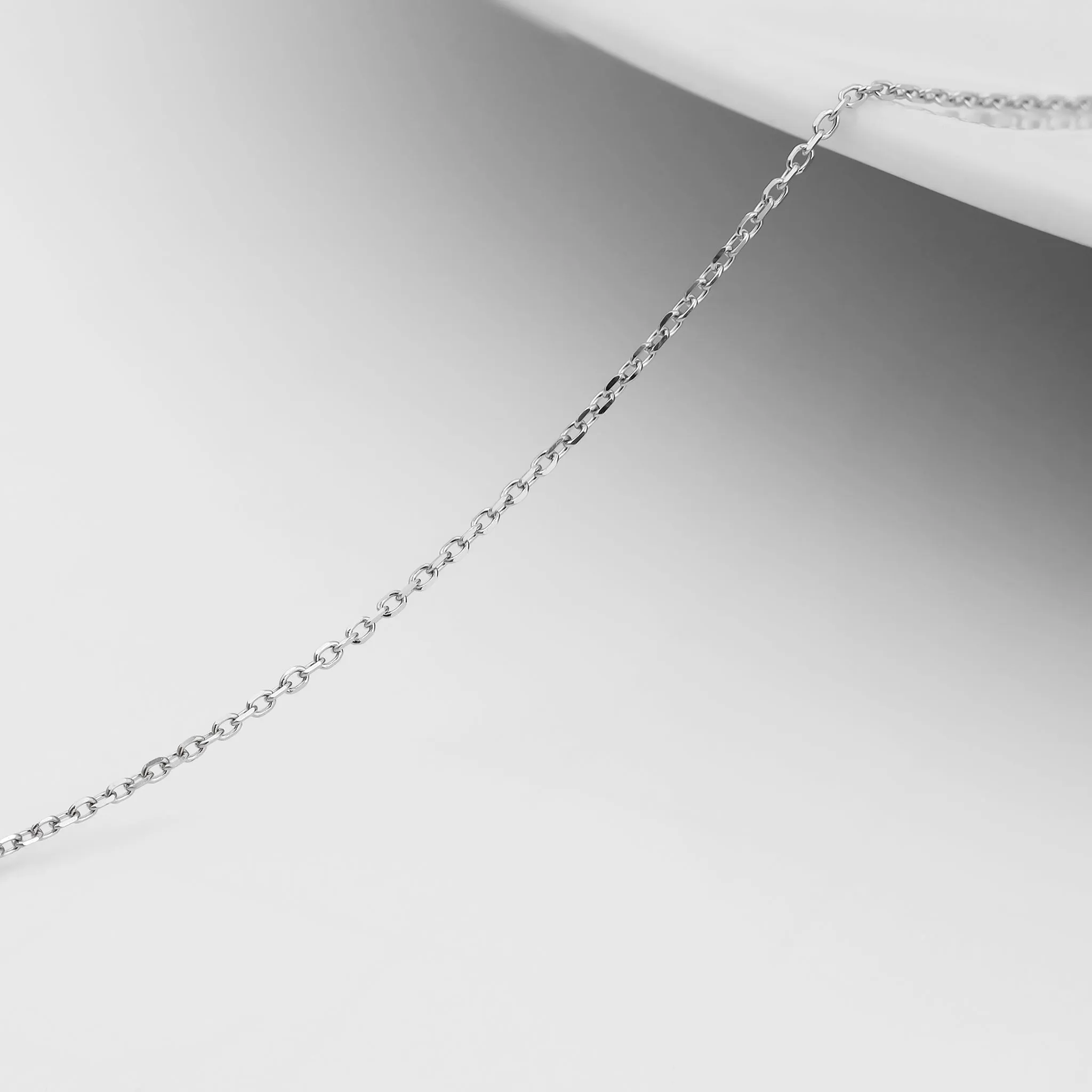 0.9mm Fine Diamond Cut Cable .925 Sterling Silver Permanent Jewelry Chain - By The Foot / PMJ0001