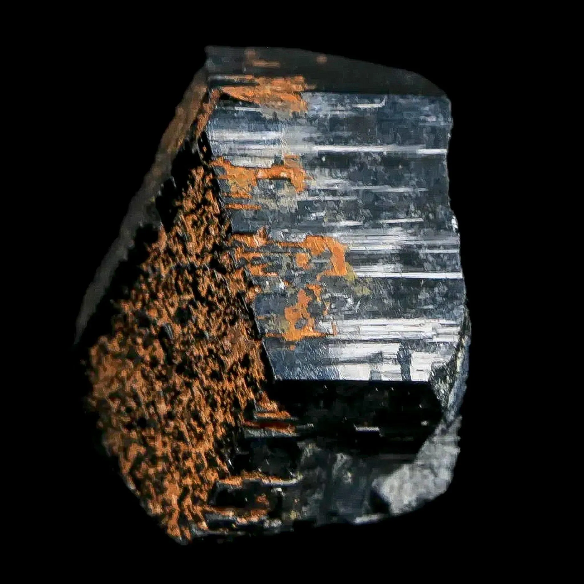 1.1" Natural Rough Schorl Black Tourmaline Mineral Erongo Mountains, Namibia