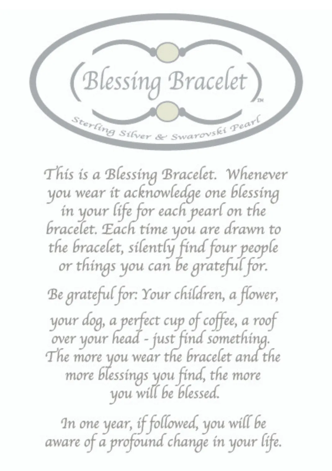 12mm White Pearl Blessing Bracelet: S