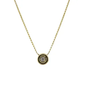 .25ct Diamond Pendant Station Chain Necklace