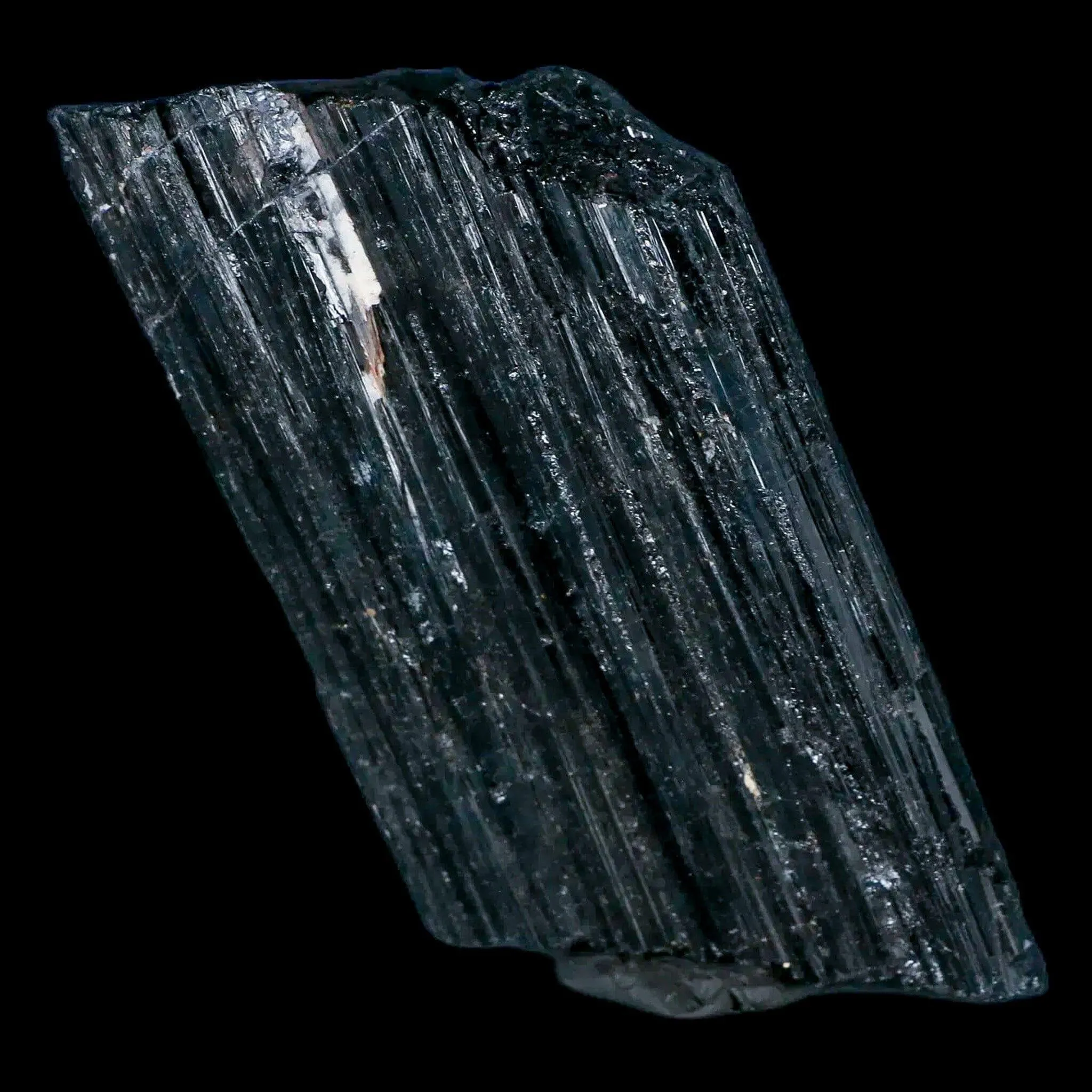 3.1" Natural Rough Black Tourmaline Mineral Crystal Specimen Schorl Brazil