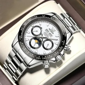 6654 Multifunction Dial Mechanical Movement Men Watch