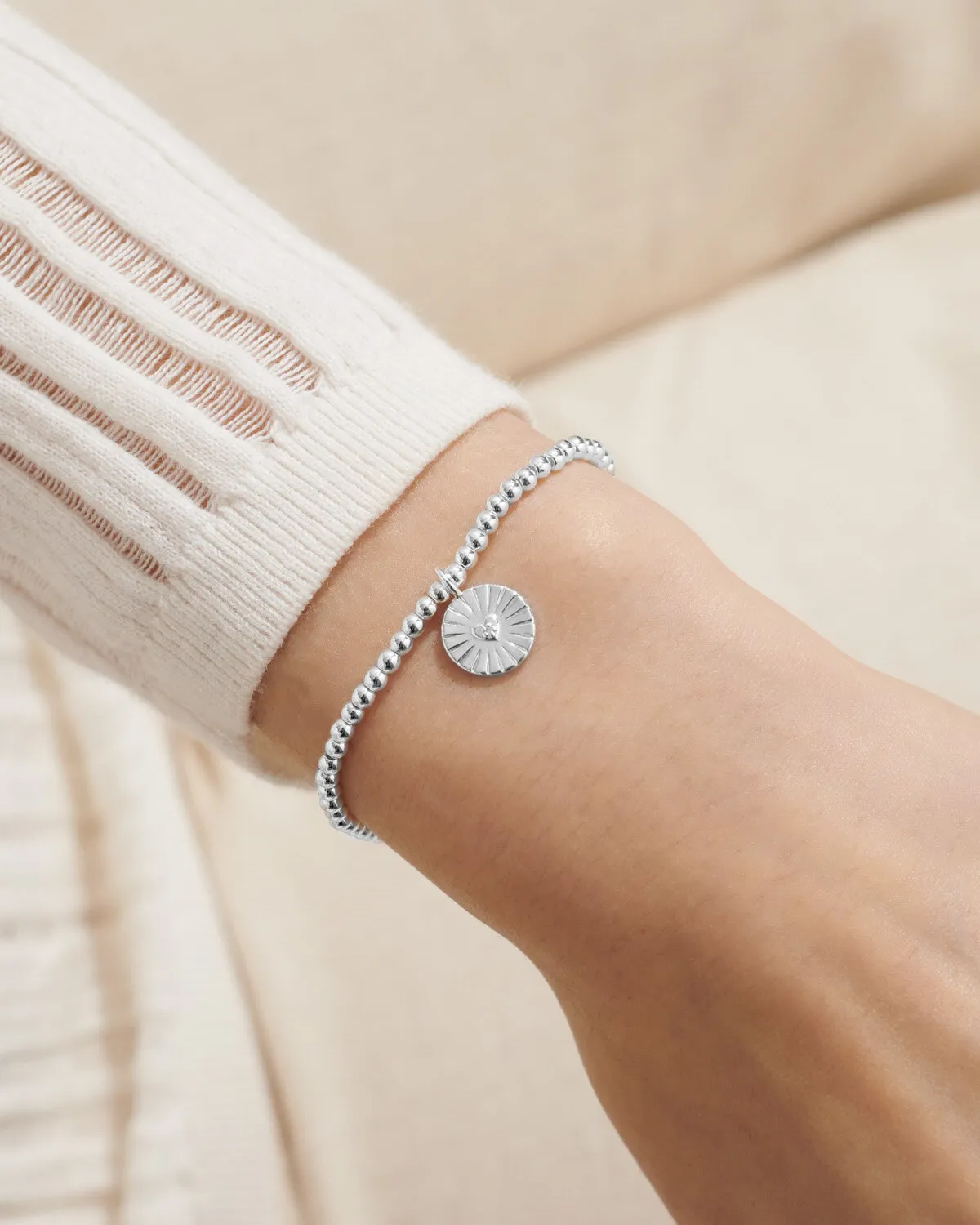A Little 'She Who Dares Wins' Bracelet in Silver