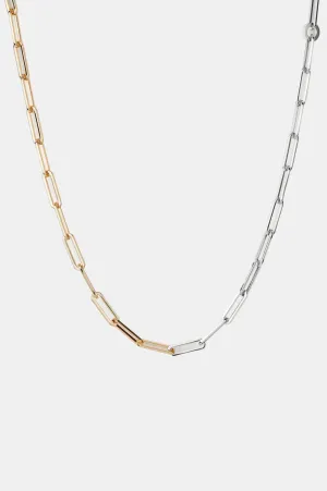 Andi Slim Two-Tone Chain Necklace