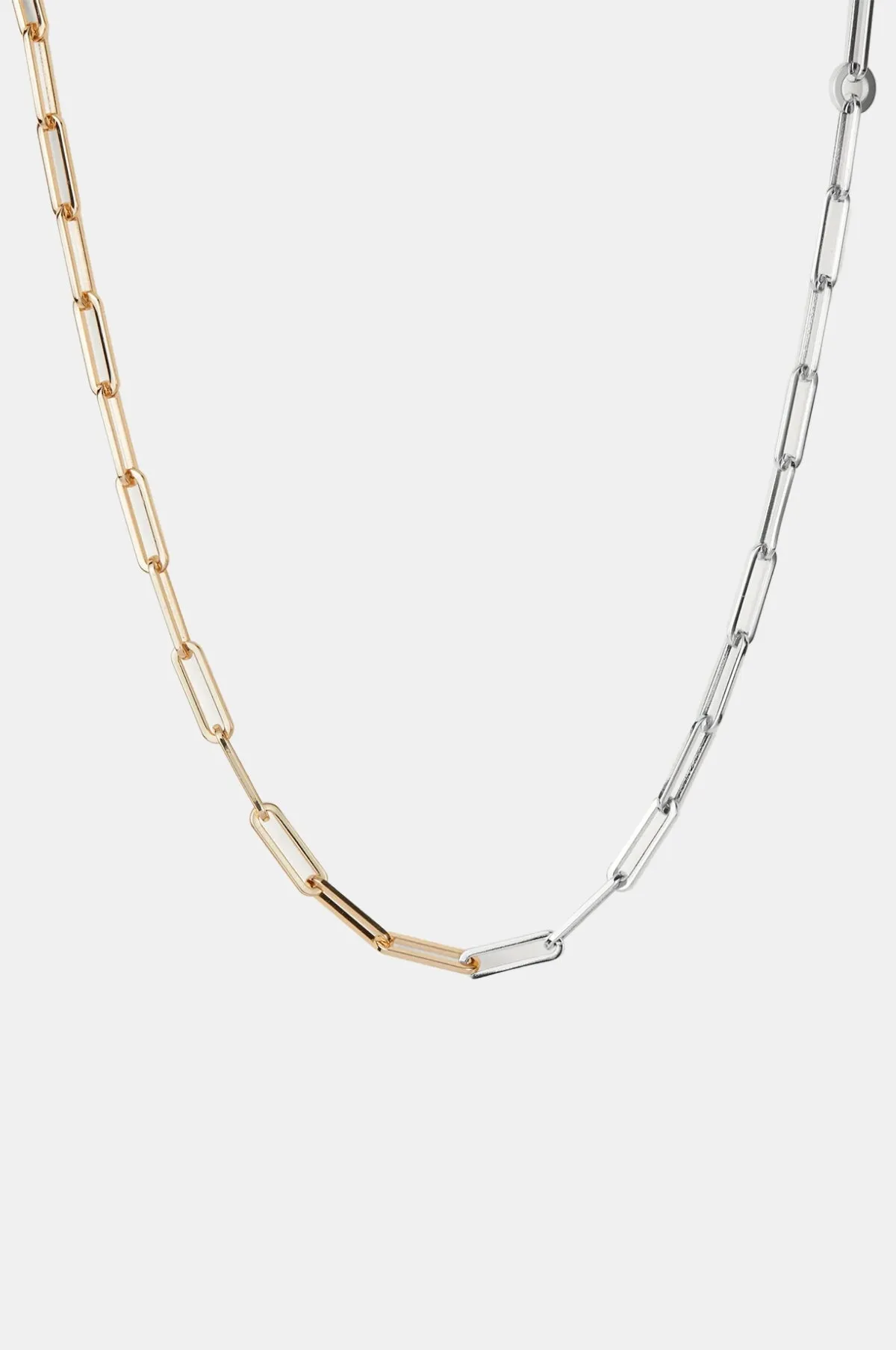 Andi Slim Two-Tone Chain Necklace