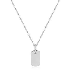 Ania Haie Silver Dog Tag Necklace