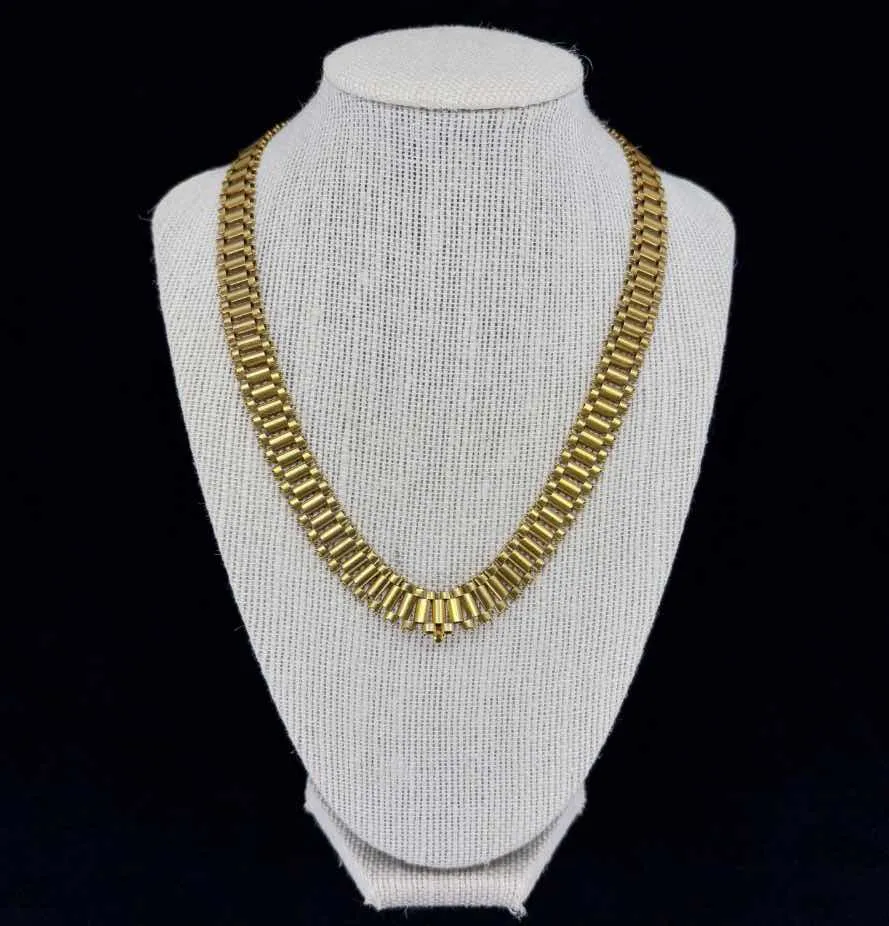 Antique Victorian 15ct Gold Gate Link Necklace