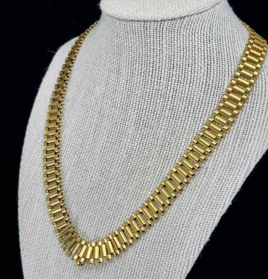 Antique Victorian 15ct Gold Gate Link Necklace