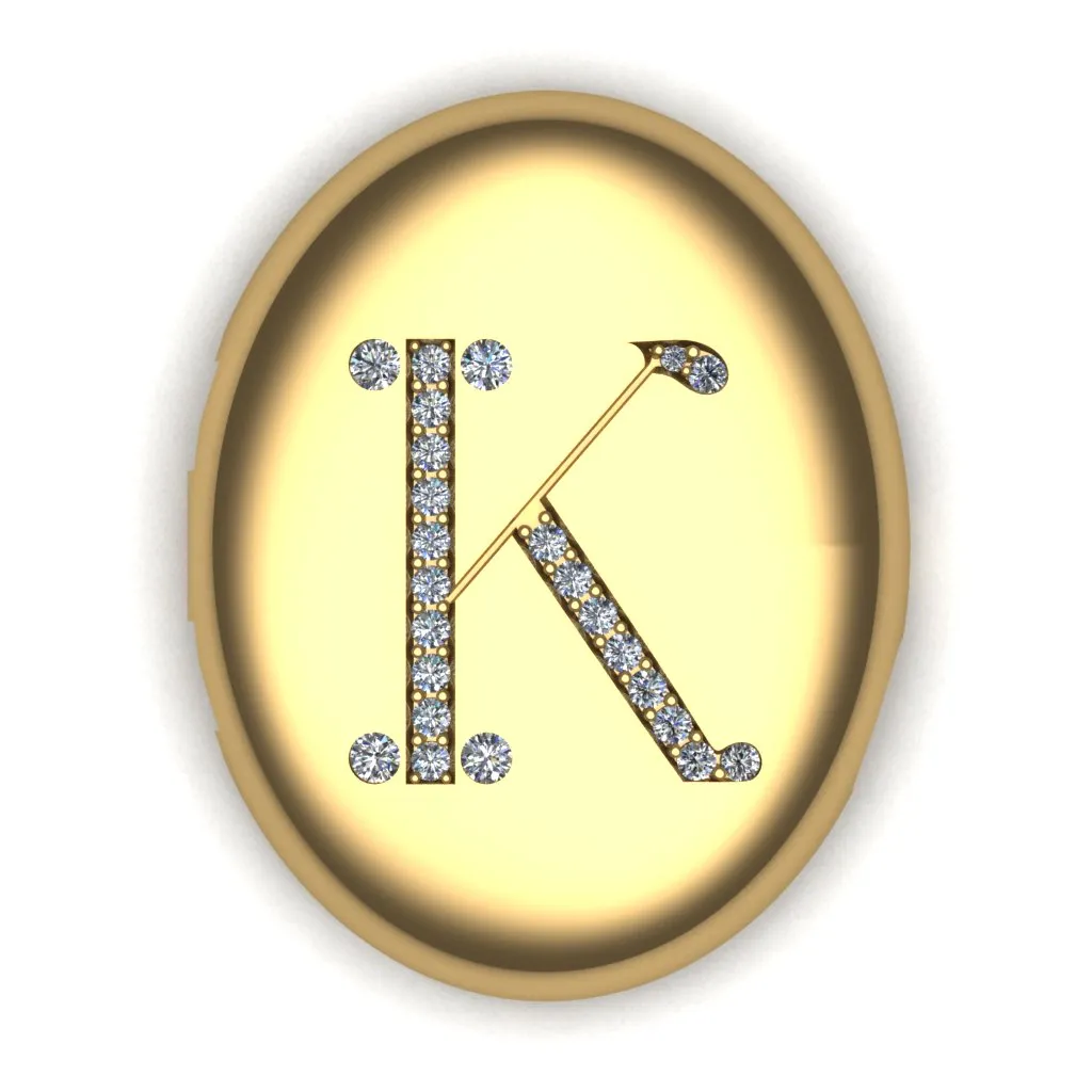 Bespoke Locket with Diamond Initial