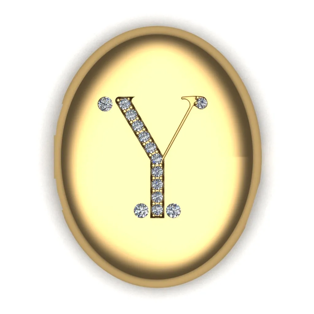 Bespoke Locket with Diamond Initial