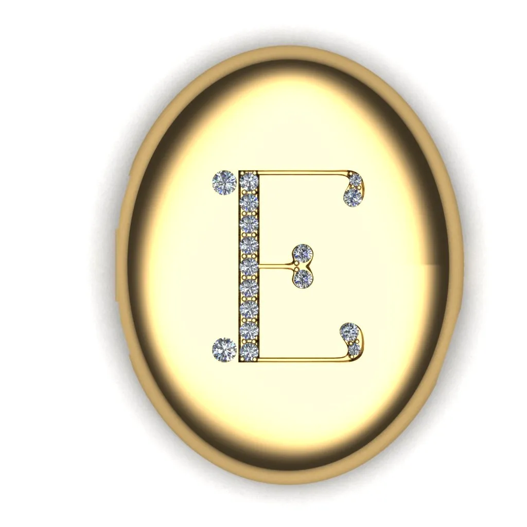 Bespoke Locket with Diamond Initial
