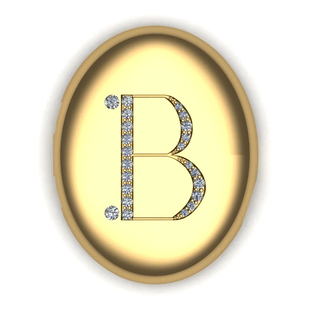 Bespoke Locket with Diamond Initial
