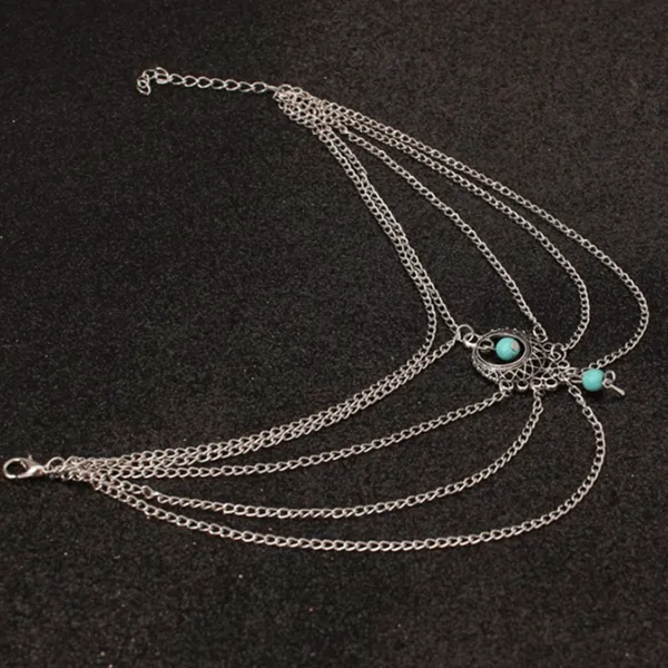 Blue Ankle Chain