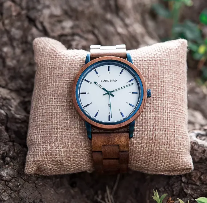 BOBO BIRD VINTAGE MAPLE WOODED WATCH