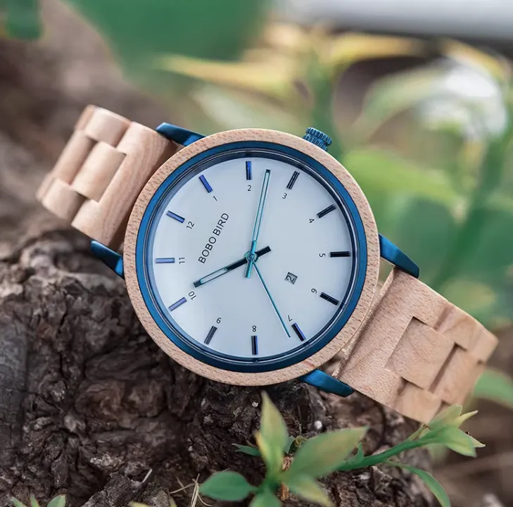 BOBO BIRD VINTAGE MAPLE WOODED WATCH