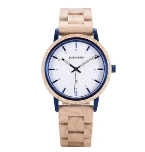 BOBO BIRD VINTAGE MAPLE WOODED WATCH