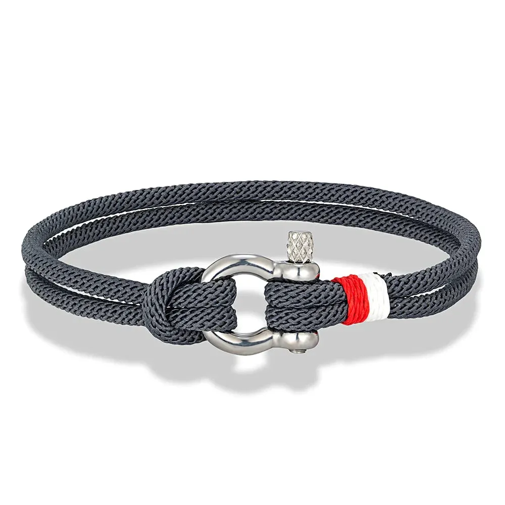 Braided Rope Stainless Steel Horseshoe Shackle