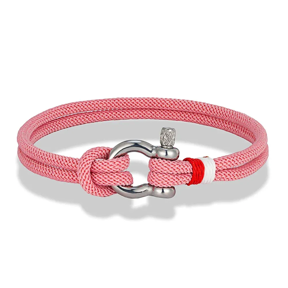 Braided Rope Stainless Steel Horseshoe Shackle