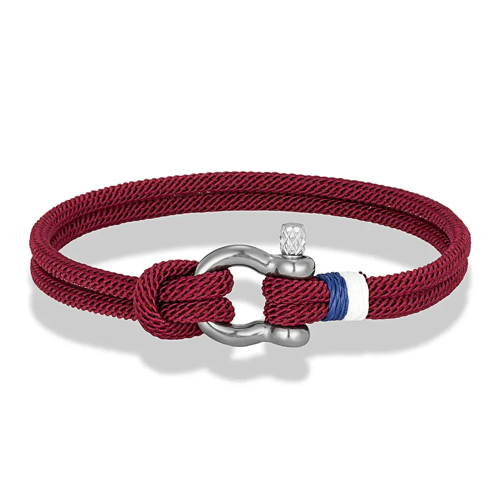 Braided Rope Stainless Steel Horseshoe Shackle