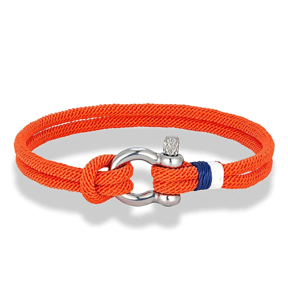 Braided Rope Stainless Steel Horseshoe Shackle