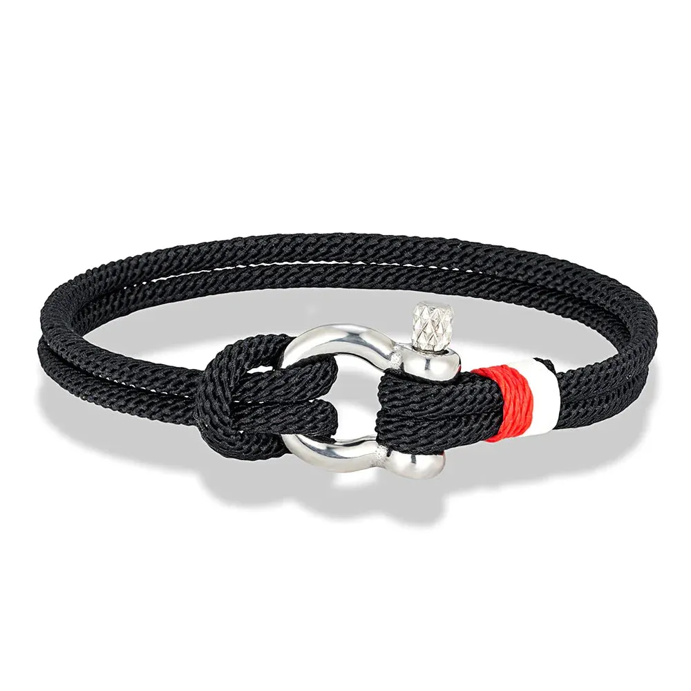 Braided Rope Stainless Steel Horseshoe Shackle