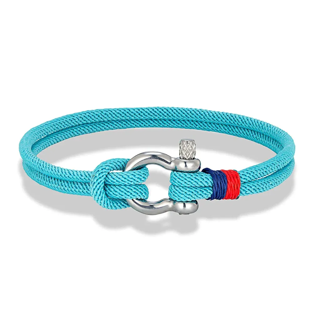 Braided Rope Stainless Steel Horseshoe Shackle