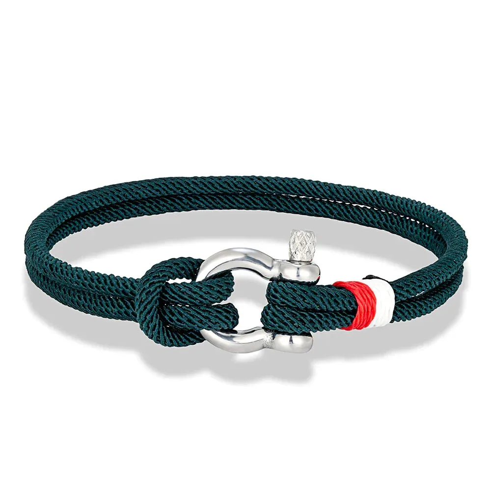 Braided Rope Stainless Steel Horseshoe Shackle