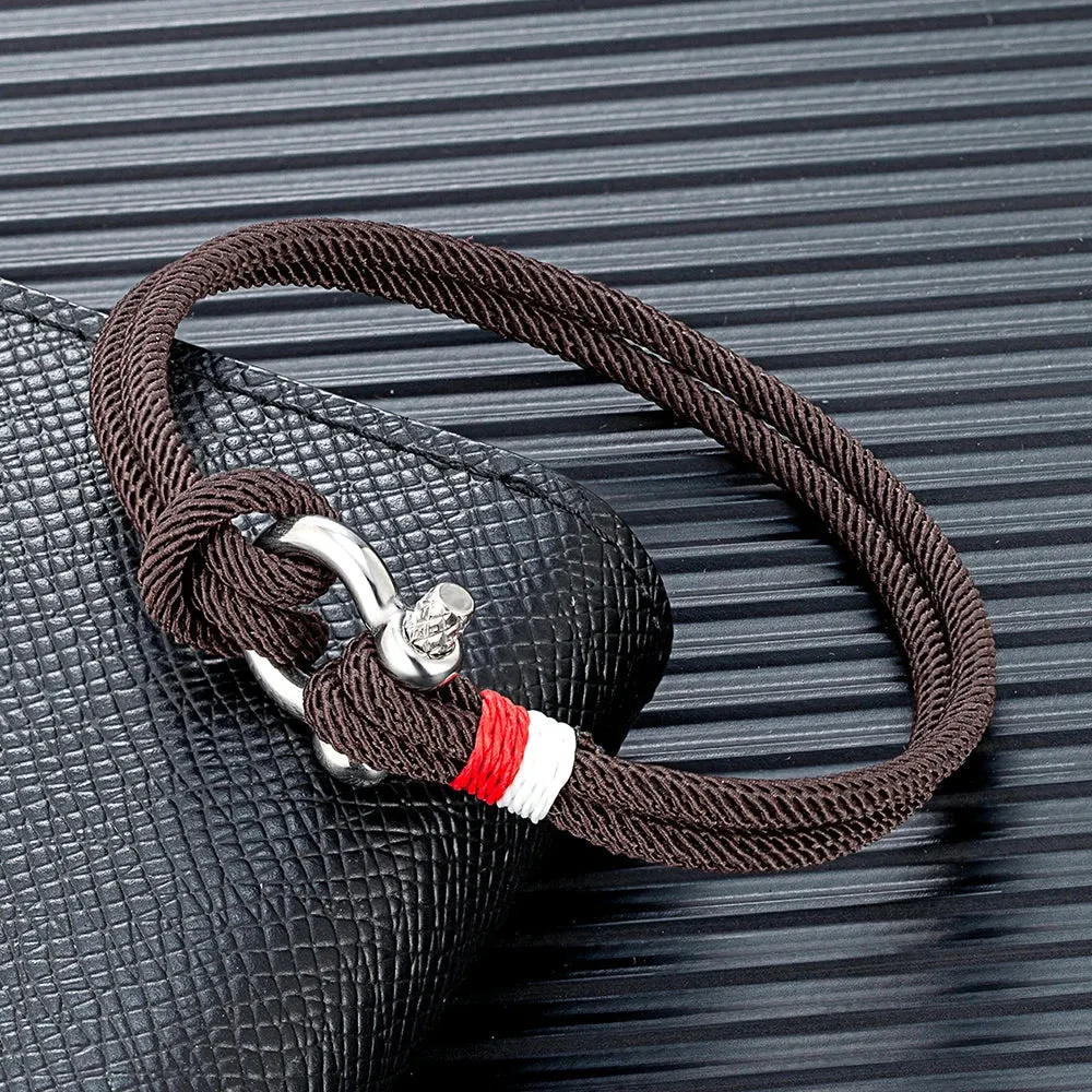 Braided Rope Stainless Steel Horseshoe Shackle