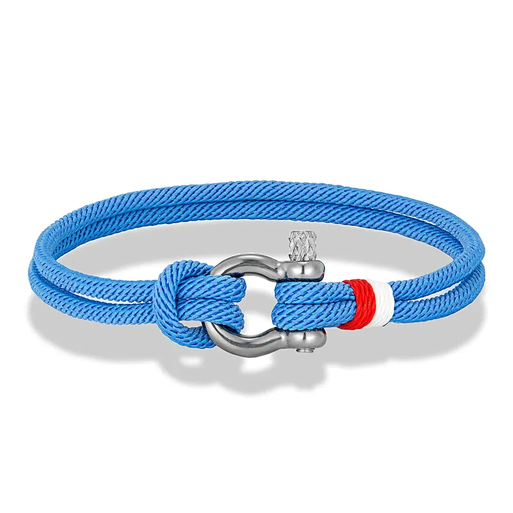 Braided Rope Stainless Steel Horseshoe Shackle