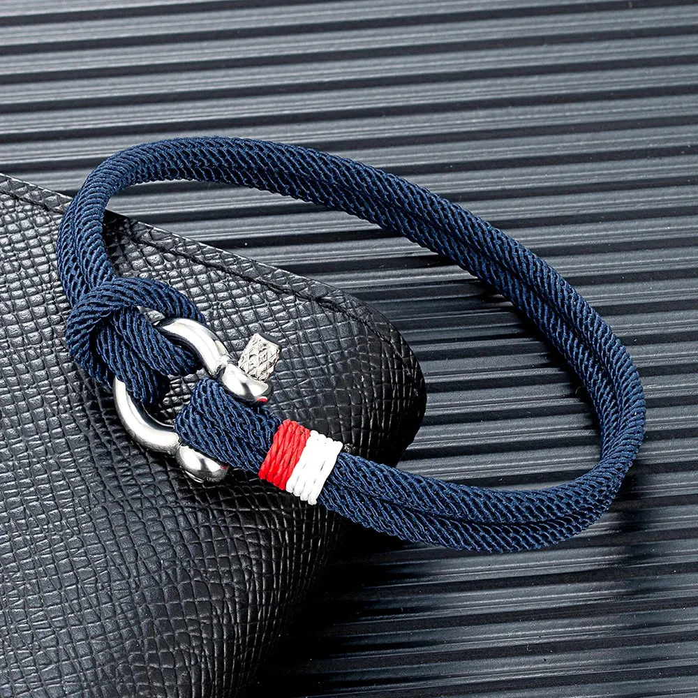 Braided Rope Stainless Steel Horseshoe Shackle