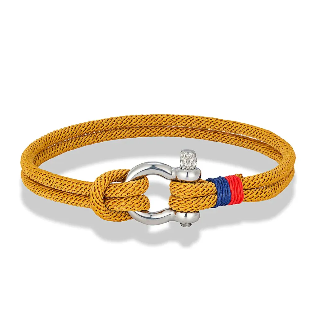 Braided Rope Stainless Steel Horseshoe Shackle