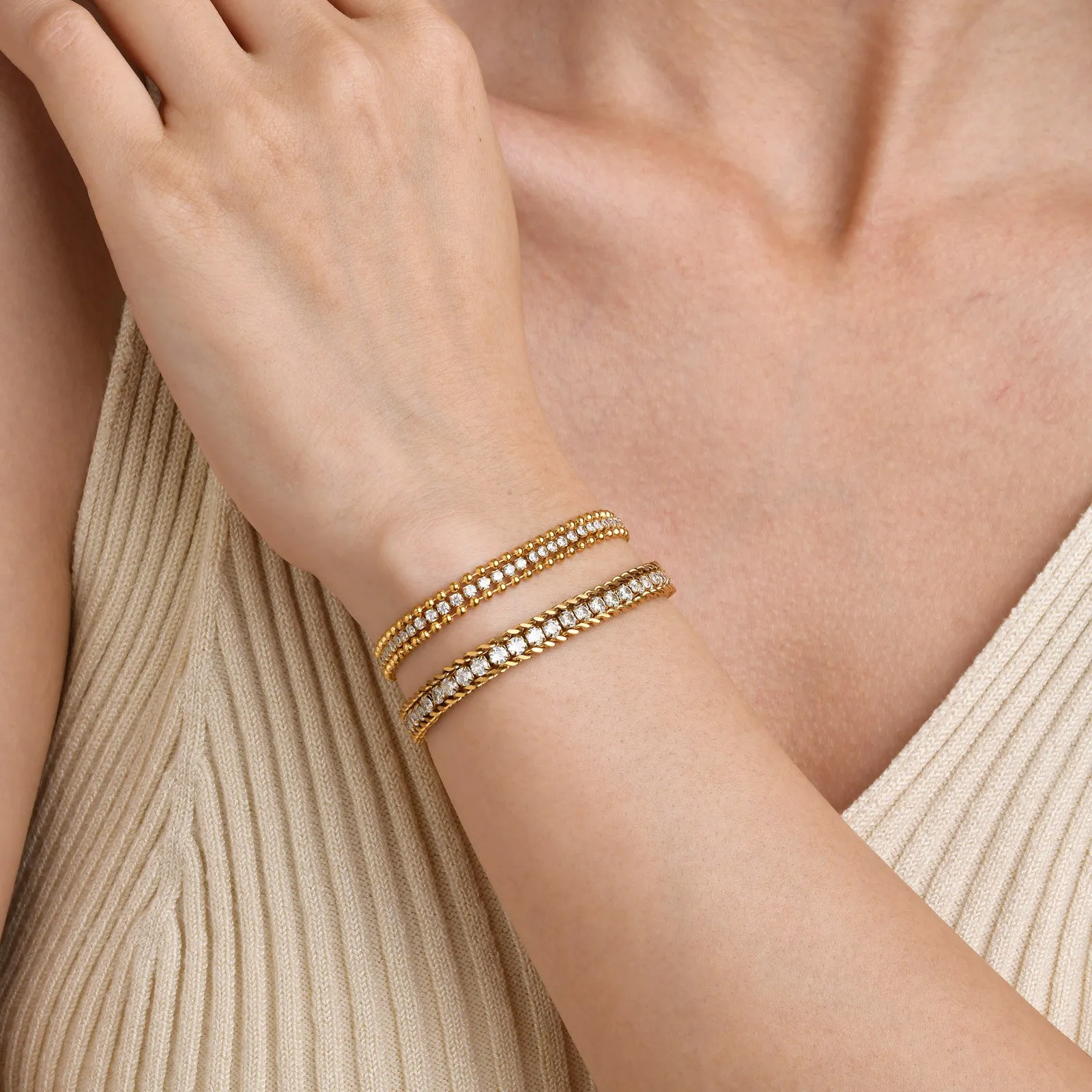 Braided Tennis Bracelet