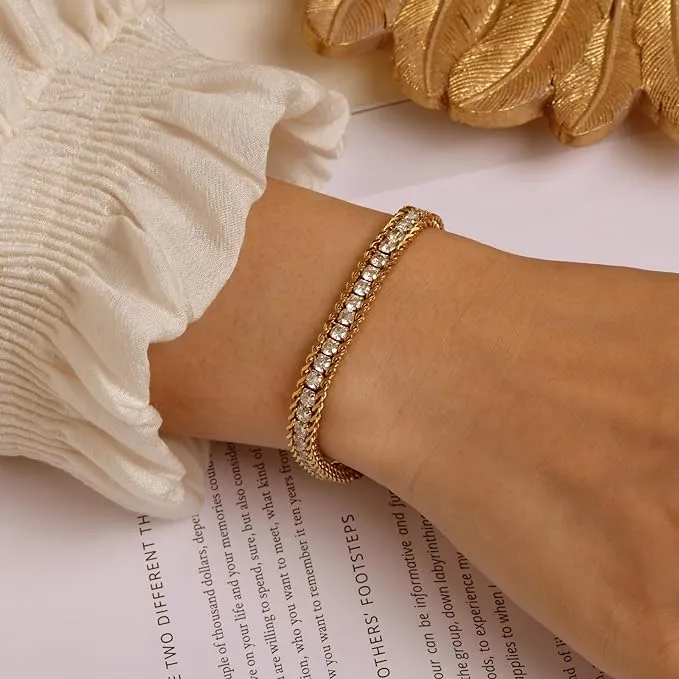 Braided Tennis Bracelet