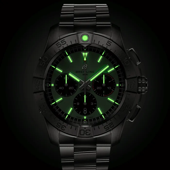 Breitling Avenger B01 Chronograph 44mm Watch with Green Dial