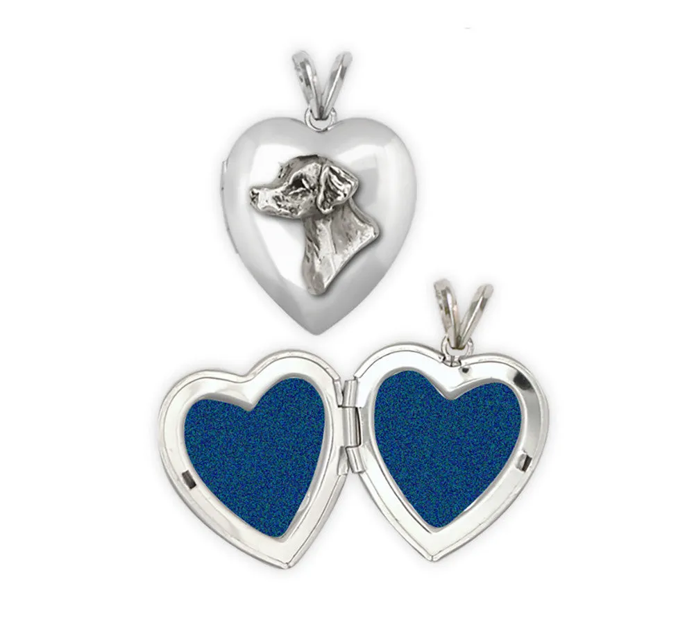 Brittany Dog Photo Locket Handmade Sterling Silver Dog Jewelry BS2-T