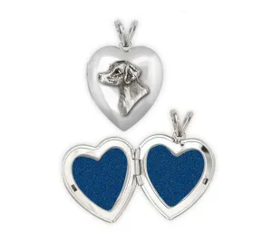 Brittany Dog Photo Locket Handmade Sterling Silver Dog Jewelry BS2-T