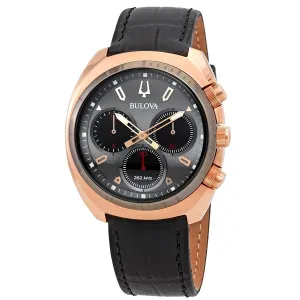 Bulova Curv Collection Chronograph Quartz Grey Dial Men's Watch 98A156