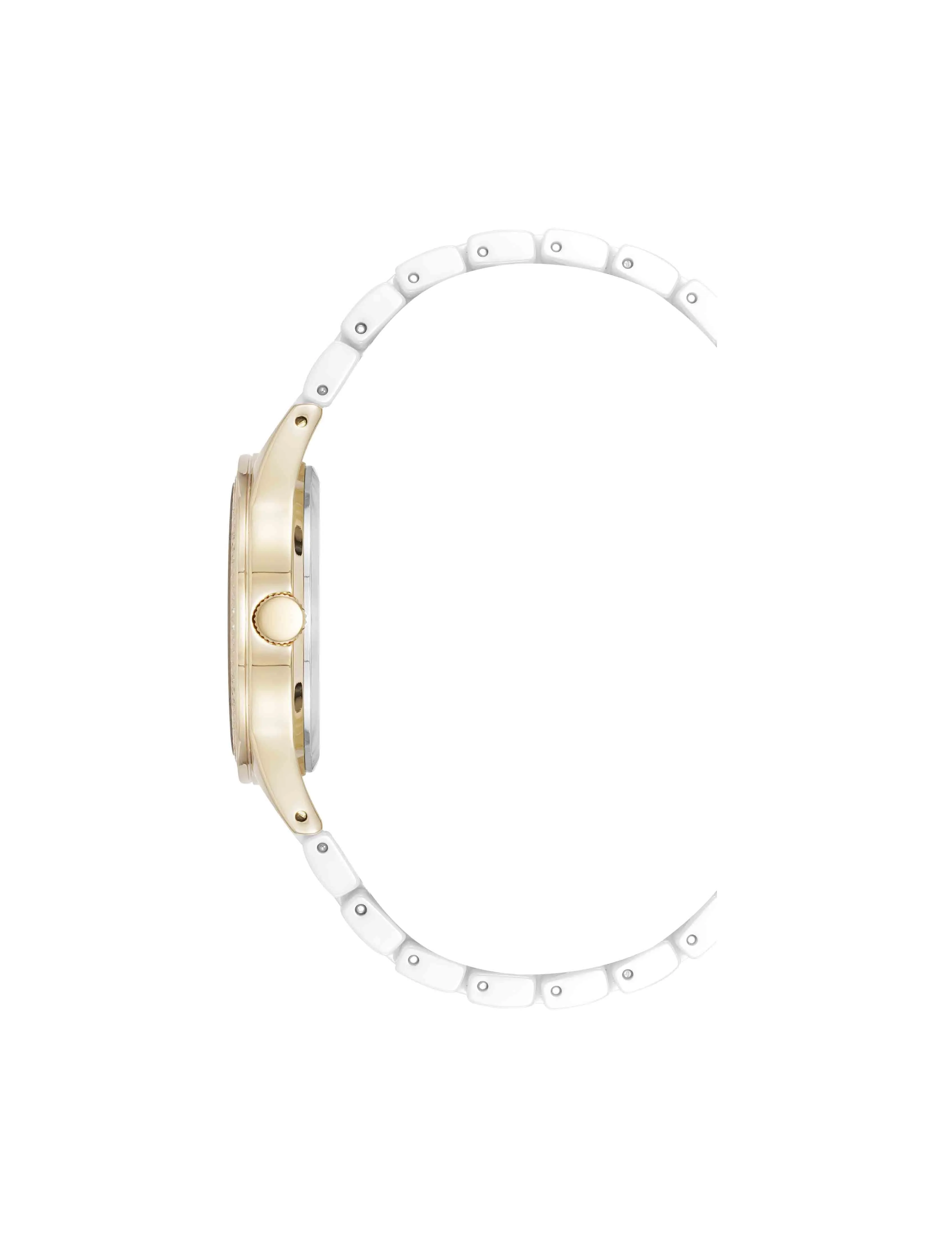 Ceramic Bracelet Floral Dial Watch