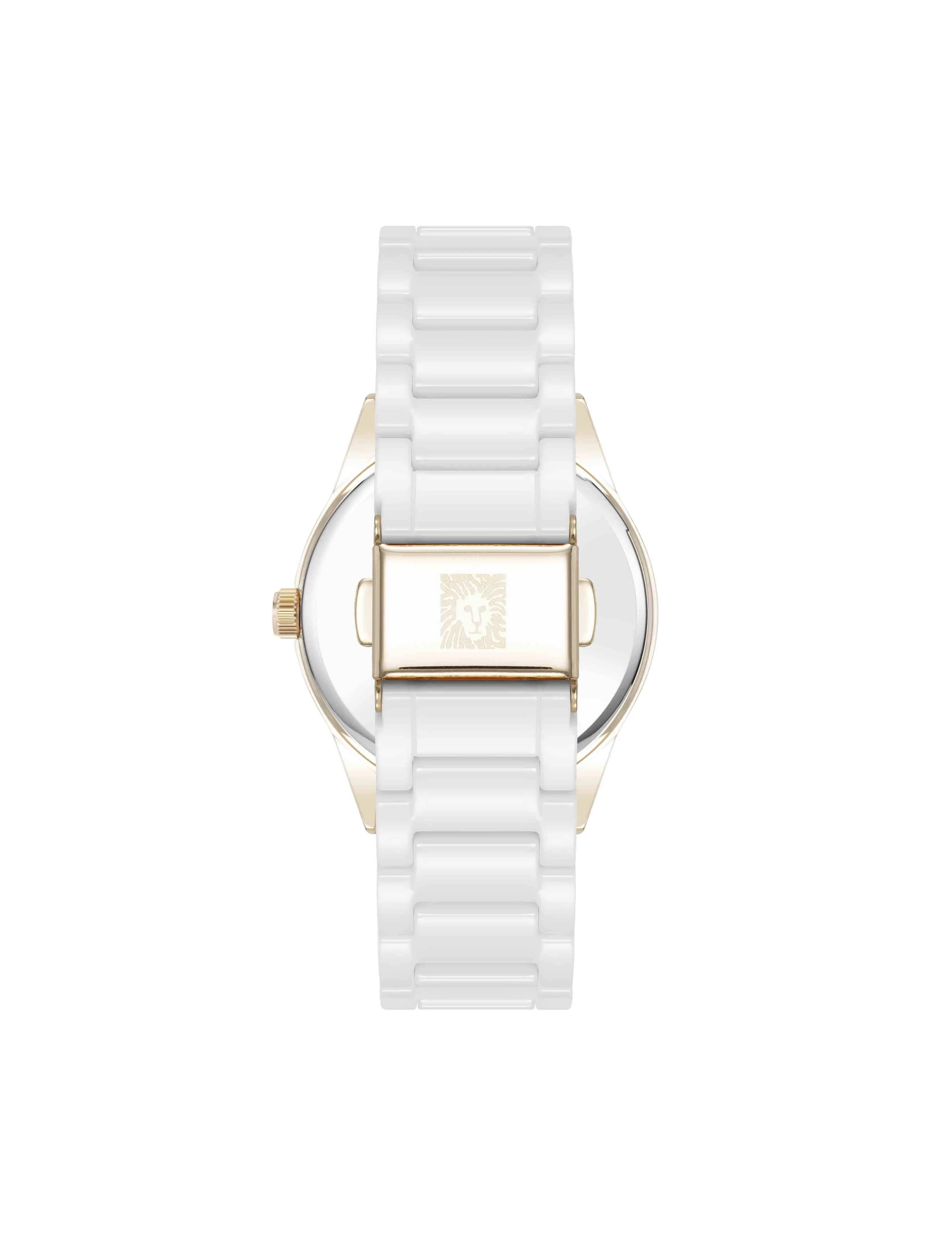Ceramic Bracelet Floral Dial Watch