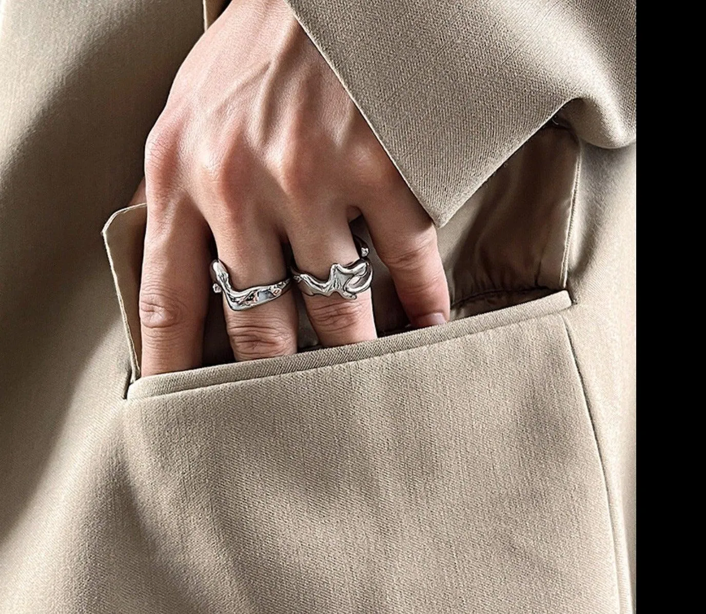 Chicmy- Liquid Lava Design Ring