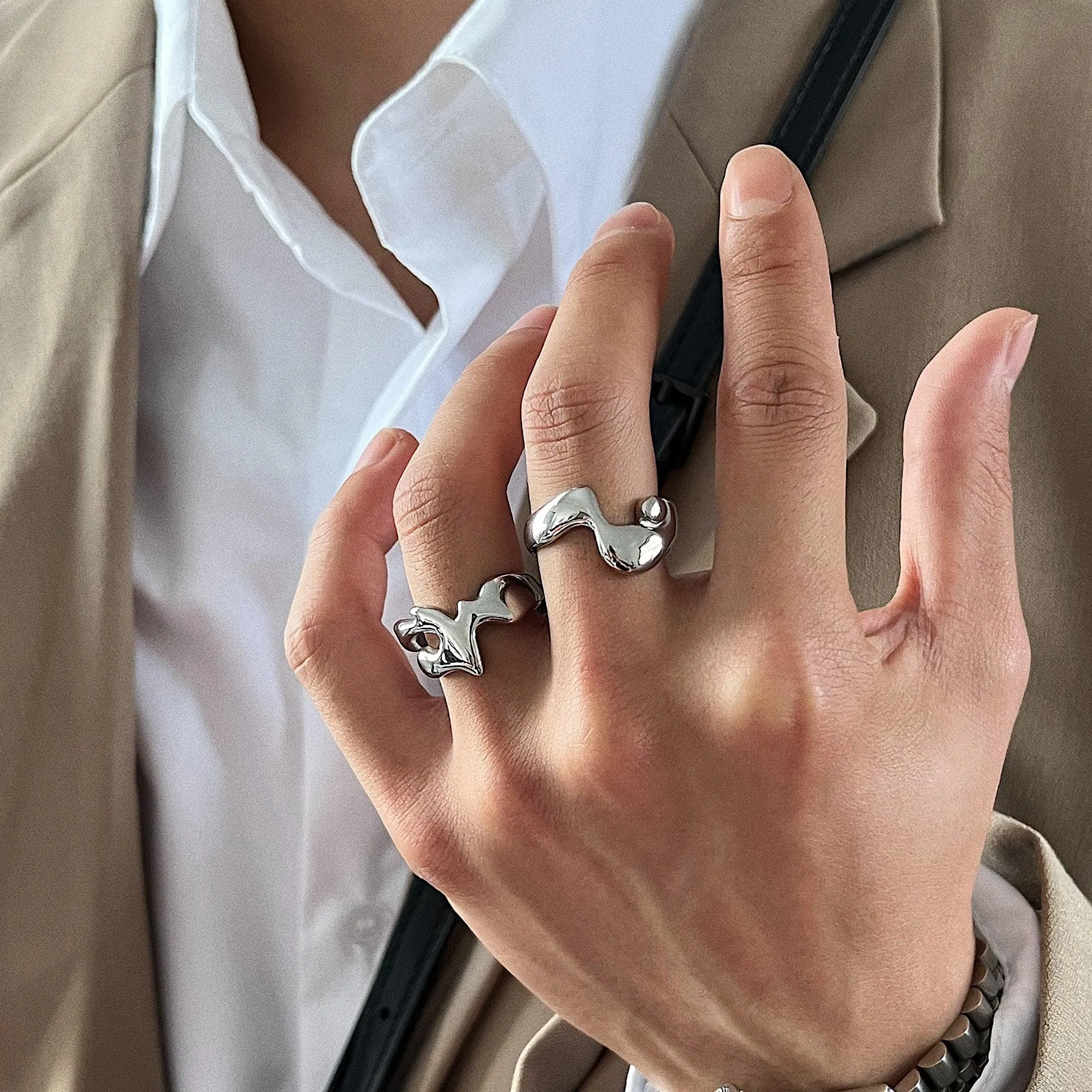 Chicmy- Liquid Lava Design Ring