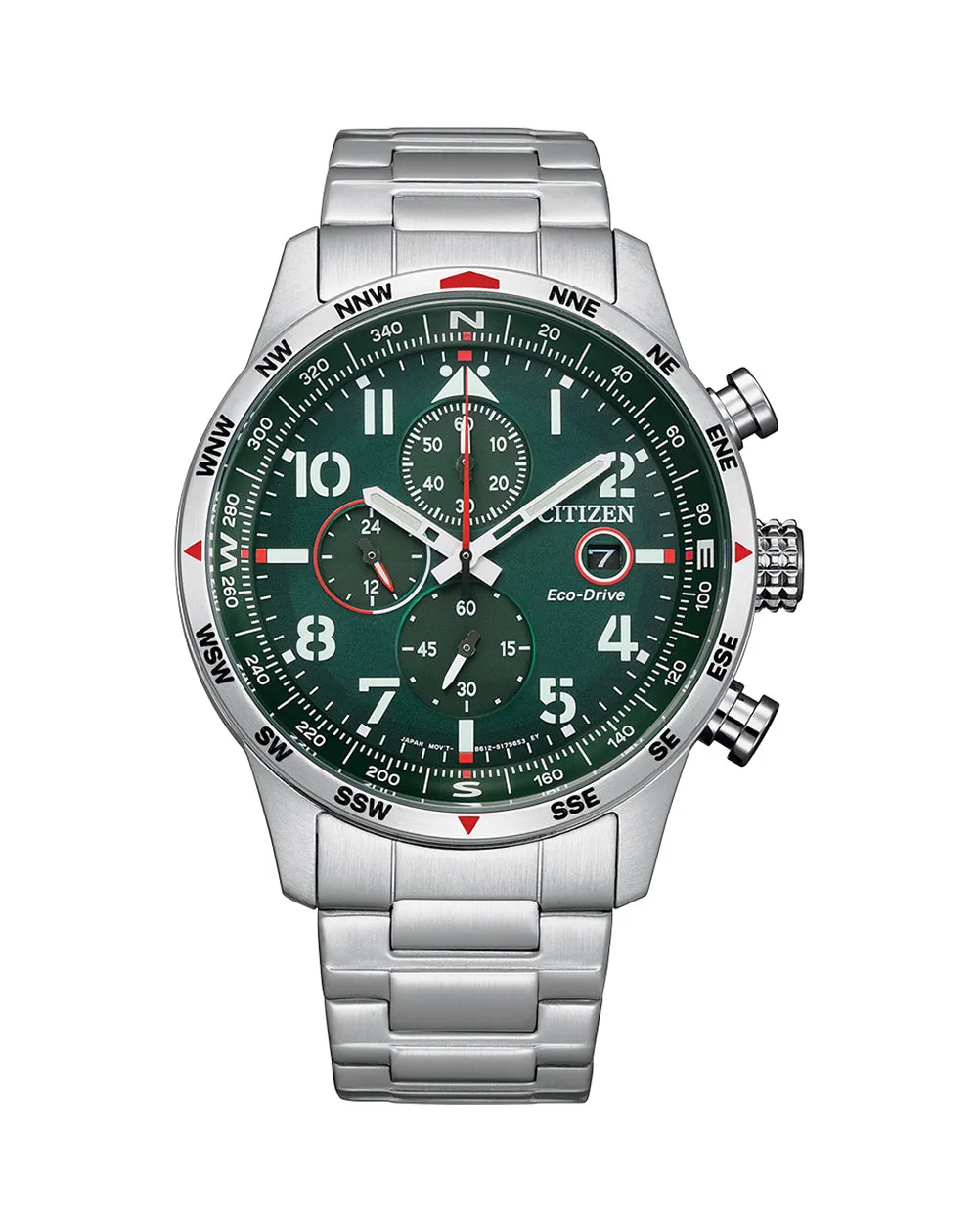 Citizen Chronograph Eco-Drive Green Dial Watch CA0791-81X