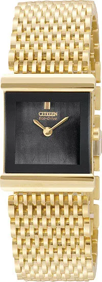 Citizen Ladies Gold-Tone Silhouette Eco-Drive Watch EW8602-51E
