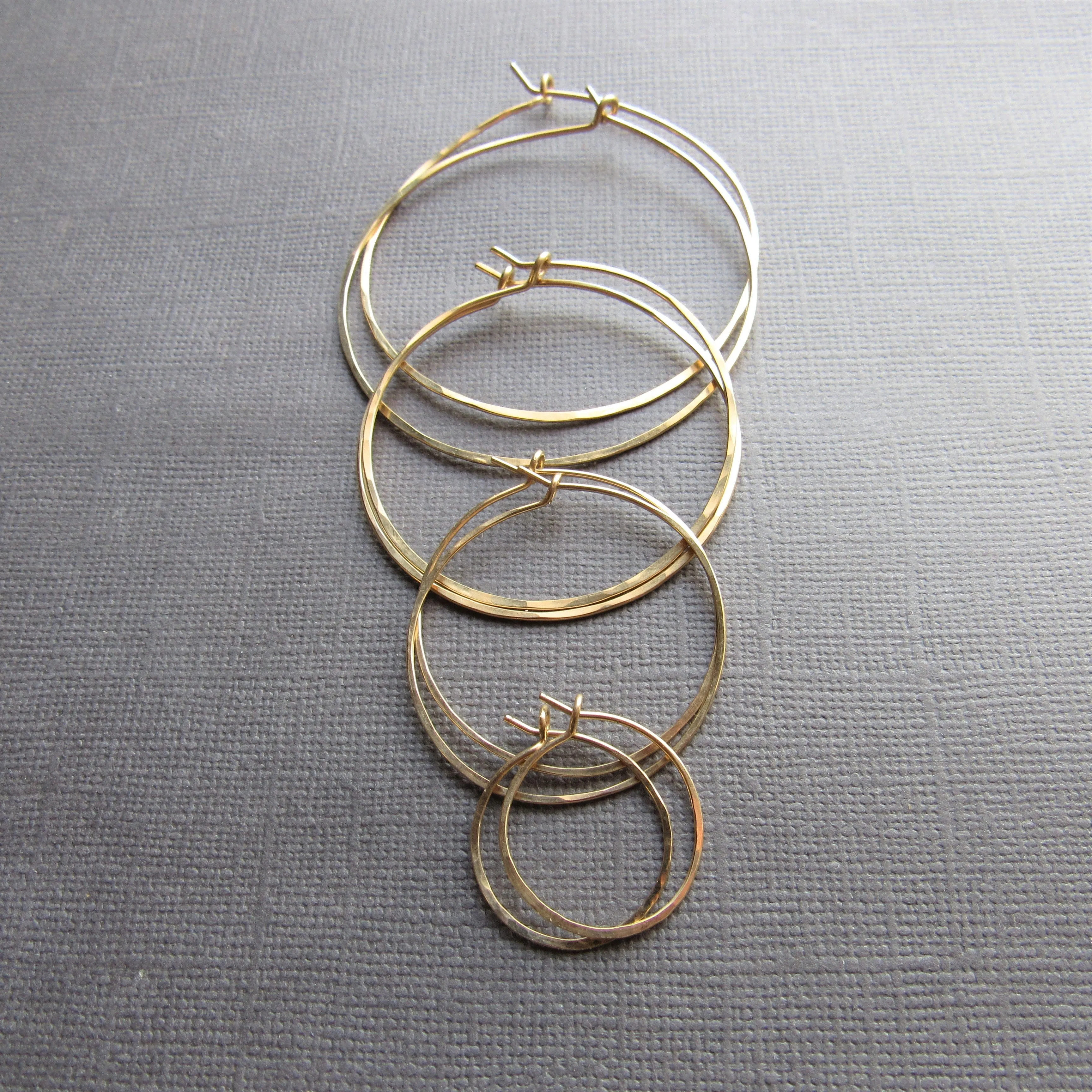 Classic Gold Hoops - Extra Large
