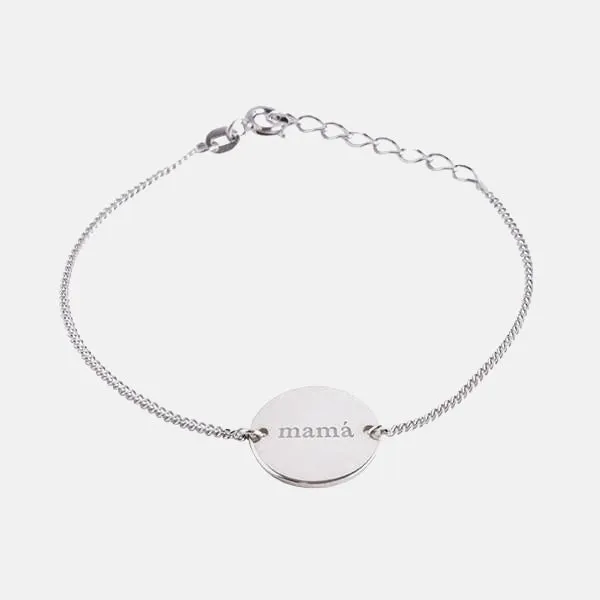Custom Moon Silver Bracelet