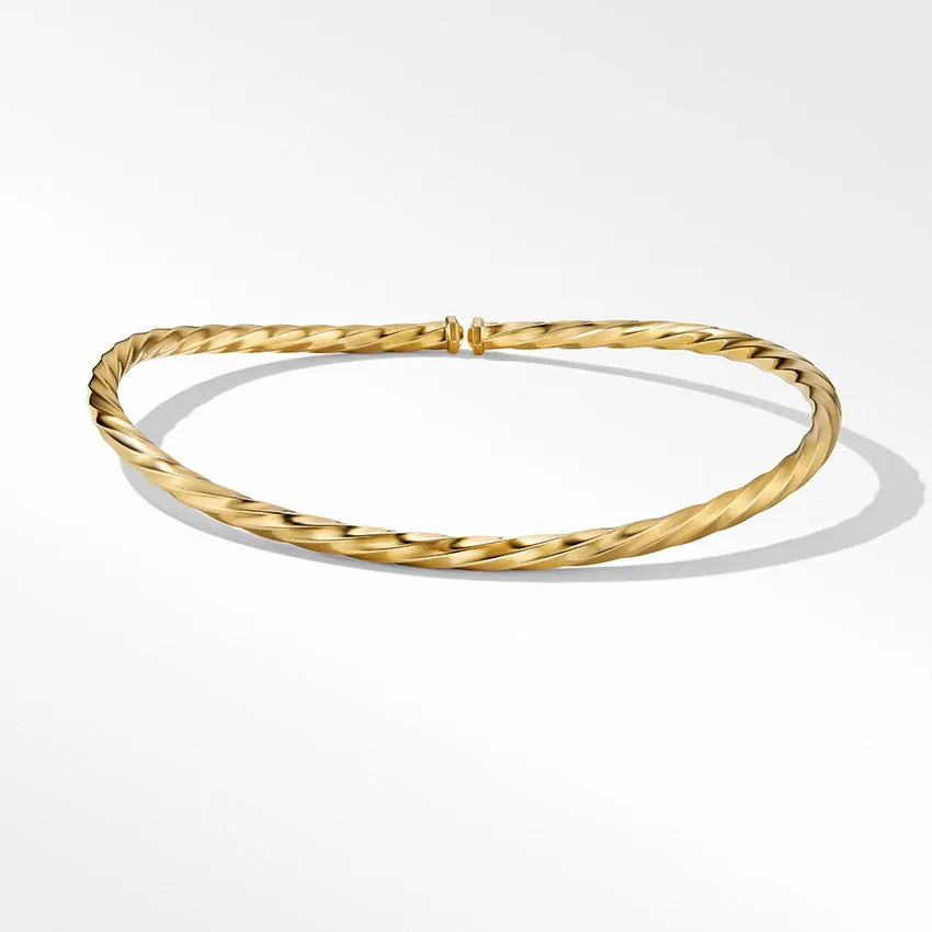 David Yurman Cable Edge® Collar Necklace in Recycled 18ct Yellow Gold