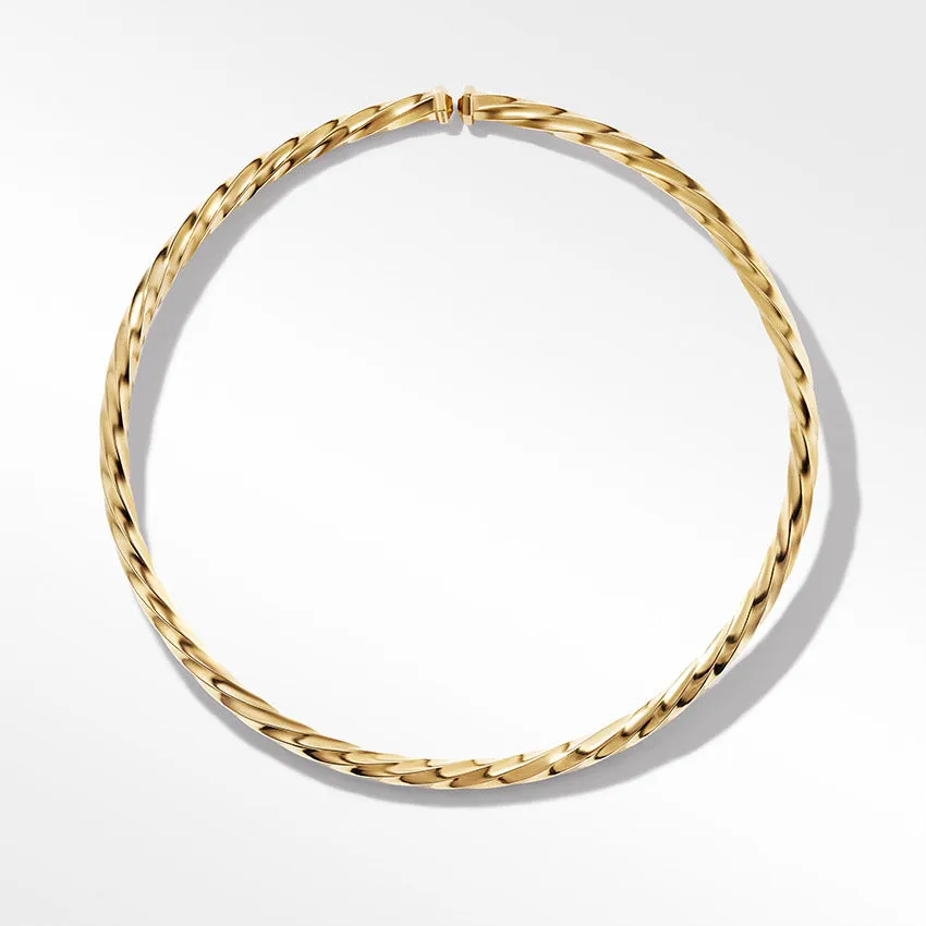 David Yurman Cable Edge® Collar Necklace in Recycled 18ct Yellow Gold