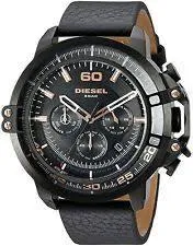 Diesel Deadeye Chronograph Leather Mens Watch DZ4409