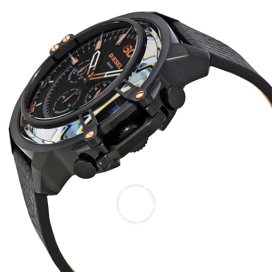 Diesel Deadeye Chronograph Leather Mens Watch DZ4409