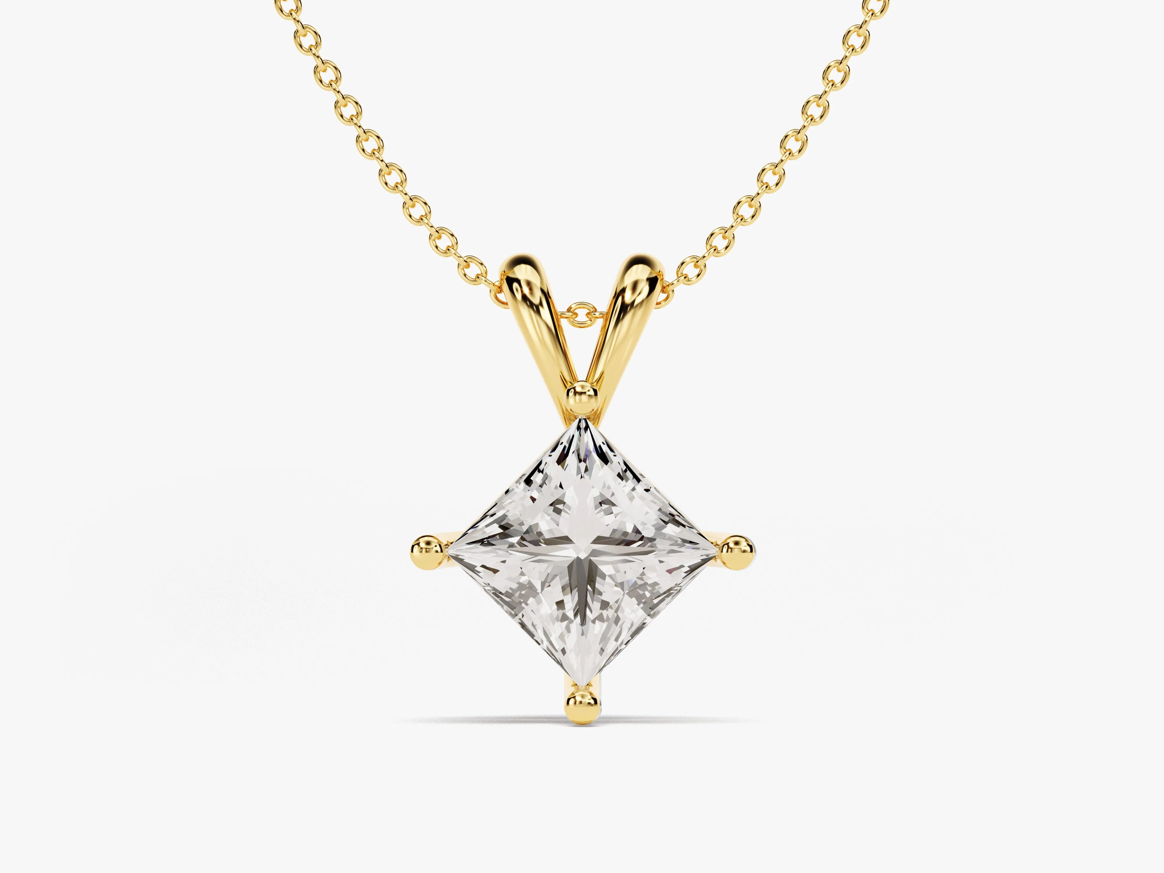 Double Bail Lab Grown Diamond Solitaire Pendant (1.00 CT)